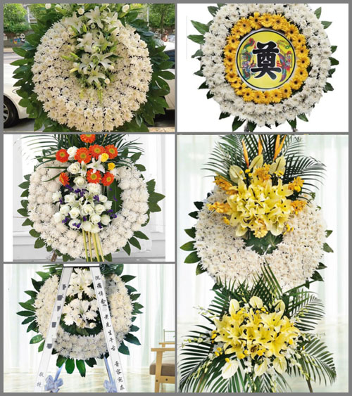 福建龙岩永定区峰市镇新坑村花圈速递